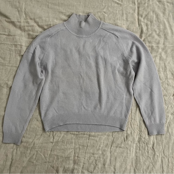 Aritzia Babaton Perry Wool Turtleneck Light Blue - Picture 7 of 10